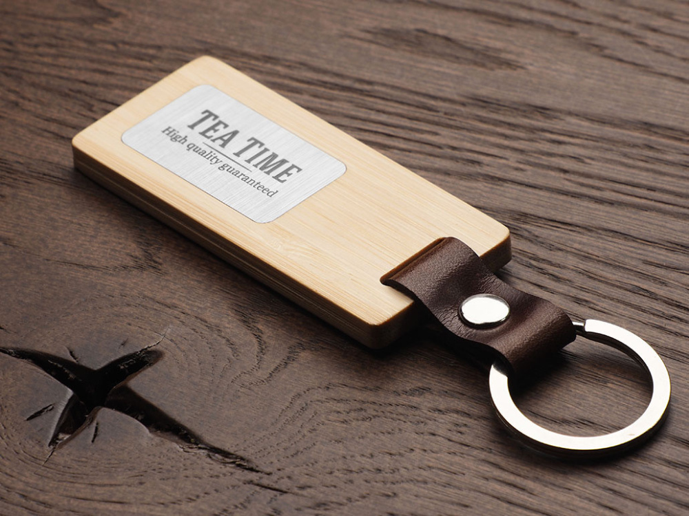 Logotrade advertising product image of: Wooden keyring 1853292