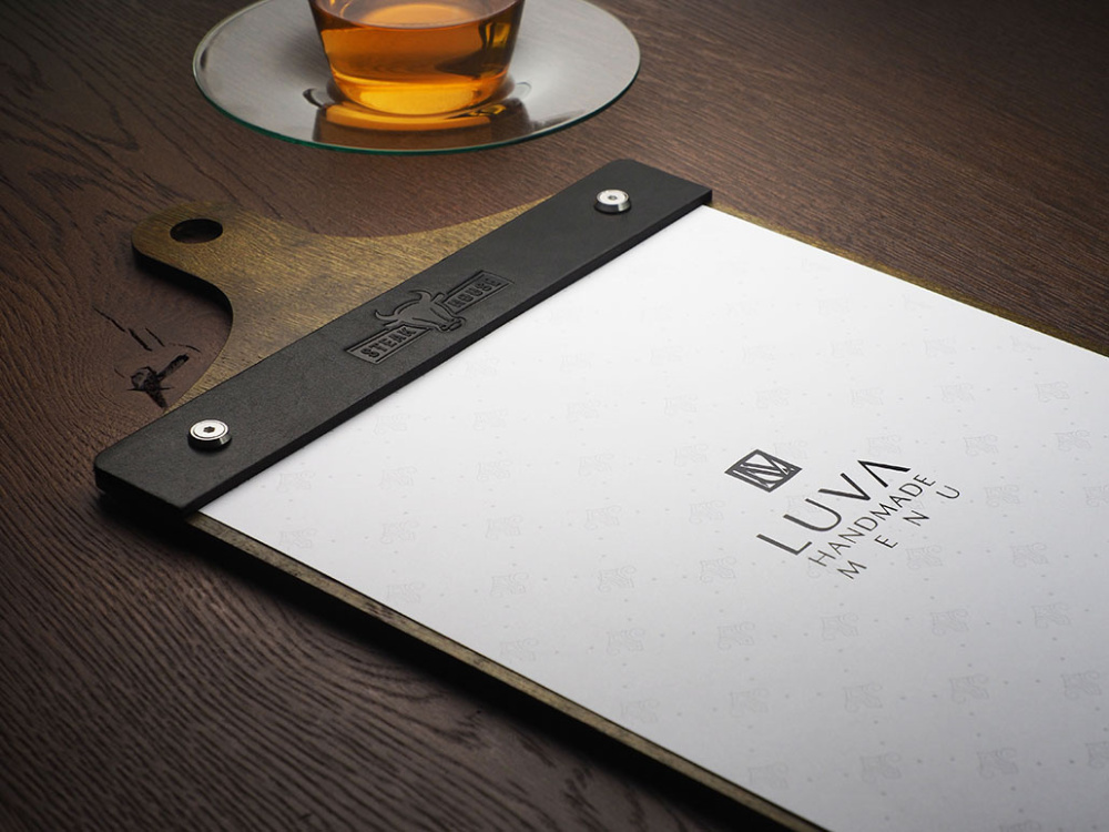 Logo trade promotional giveaways picture of: Menu cover 1861121