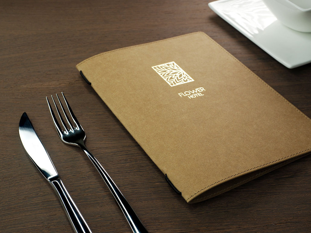 Logo trade corporate gifts image of: Menu cover Ambiente 1179106