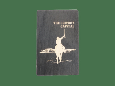 Logo trade promotional giveaways image of: Wooden magnet 2034121