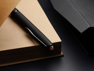 Logo trade promotional products image of: Ball pen with AMBER stone 2070036