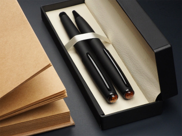 Logotrade promotional giveaway picture of: Amber Pen set  1235036