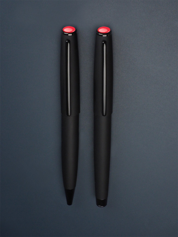 Logo trade promotional gift photo of: Coral stone Pen set 1285036