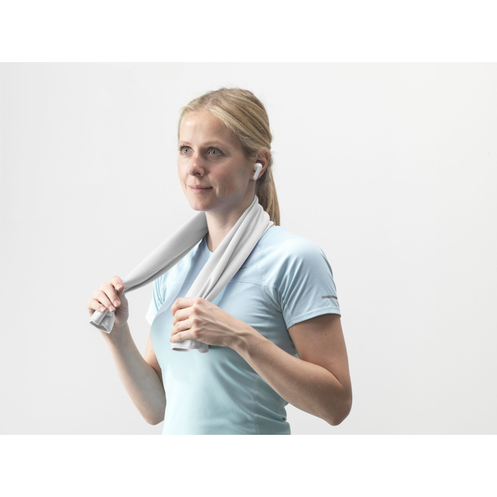 Logo trade promotional giveaway photo of: CoolDown RPET sports cooling towel