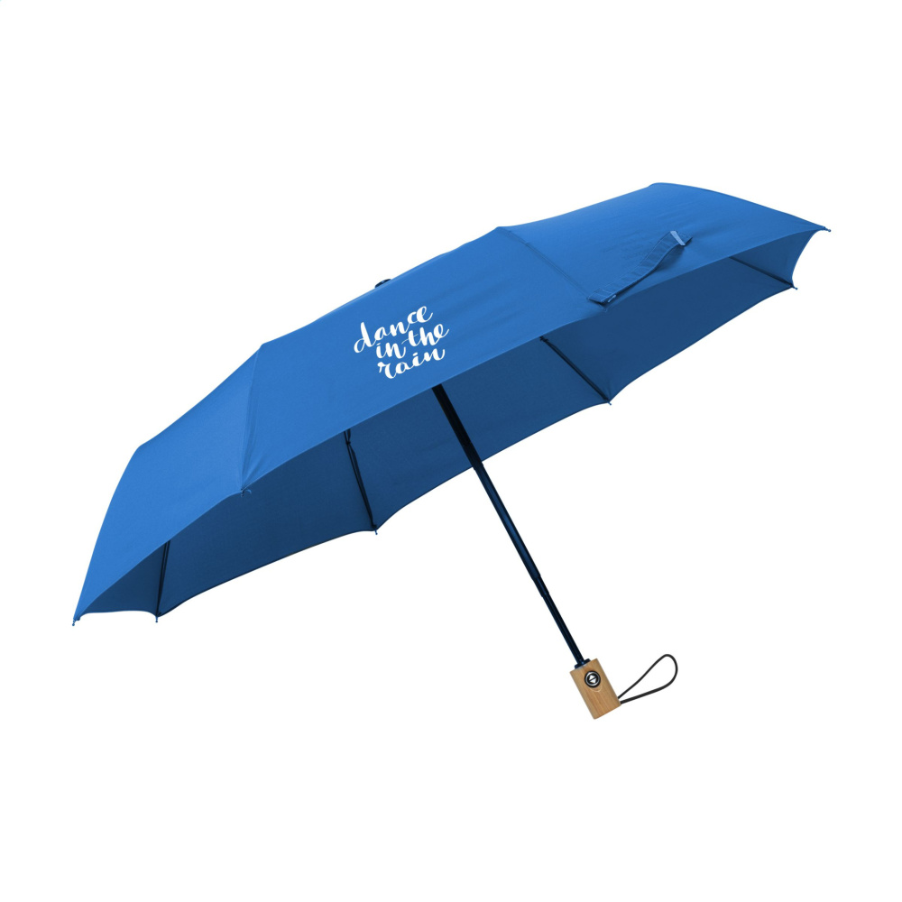 Logo trade promotional items image of: Michigan foldable RCS RPET umbrella 21 inch