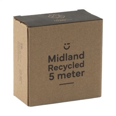 Logo trade promotional merchandise picture of: Midland Recycled 5 metre tape measure