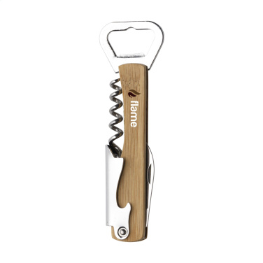 Logo trade promotional giveaways image of: Butler Bamboo waiter’s friend