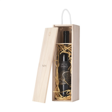 Logo trade promotional merchandise image of: WineWood wine box