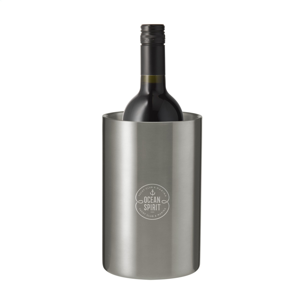 Logo trade promotional products picture of: CoolSteel RCS Recycled Steel wine cooler