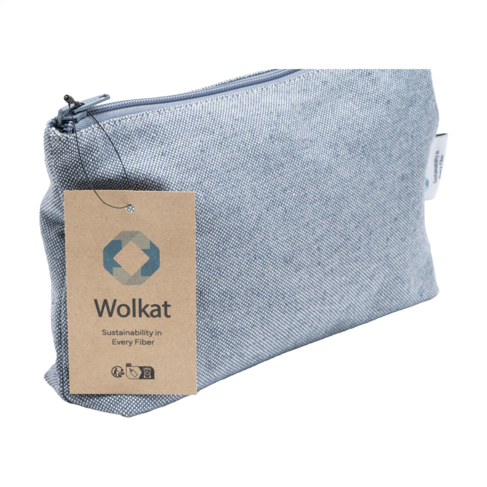 Logotrade promotional gift picture of: Wolkat Safi Recycled Textile Cosmetic Bag