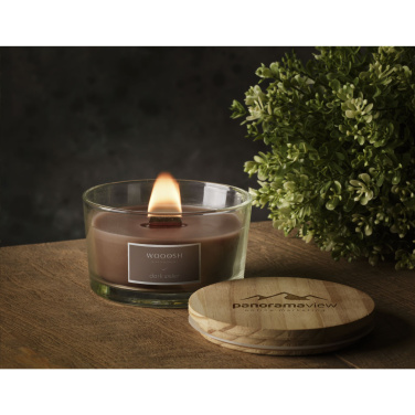 Logotrade promotional giveaway picture of: Wooosh Flame Scented Candle Dark Amber