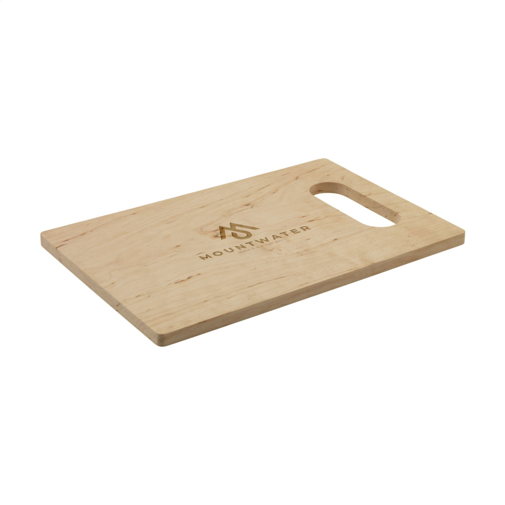 Logo trade promotional product photo of: Alder Wood Chopping Board Open Grip
