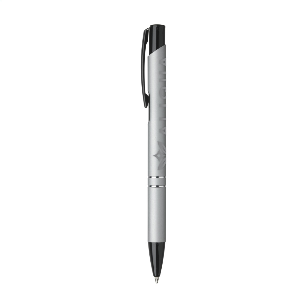 Logo trade corporate gift photo of: Ebony Rubberised pen