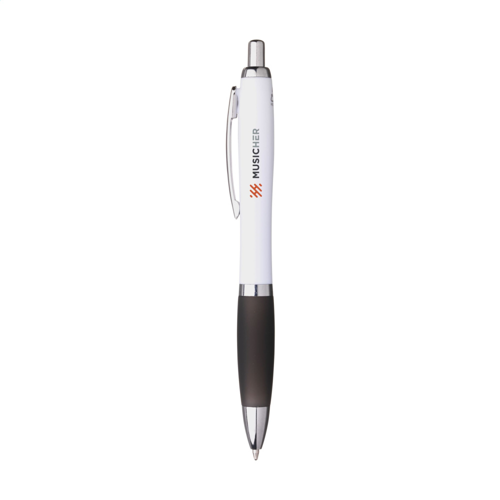 Logo trade business gifts image of: Athos Trans GRS Recycled ABS pen