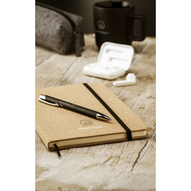 Logo trade promotional items image of: CorkNote A5 Paper notebook