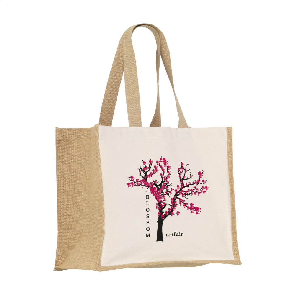 Logo trade corporate gift photo of: Jute Canvas Shopper (320 g/m²) bag