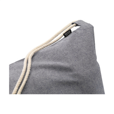 Logo trade promotional product photo of: GRS Recycled Cotton PromoBag (180 g/m²) backpack