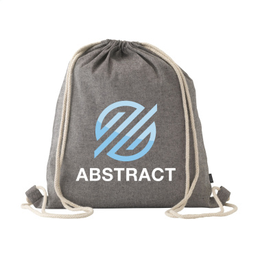 Logotrade promotional item picture of: GRS Recycled Cotton PromoBag (180 g/m²) backpack