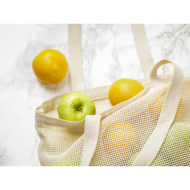 Logo trade promotional giveaways picture of: Natura Organic Mesh Shopper (180 g/m²) shopping bag