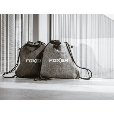 Logo trade corporate gifts image of: GRS RPET Felt PromoBag Plus backpack