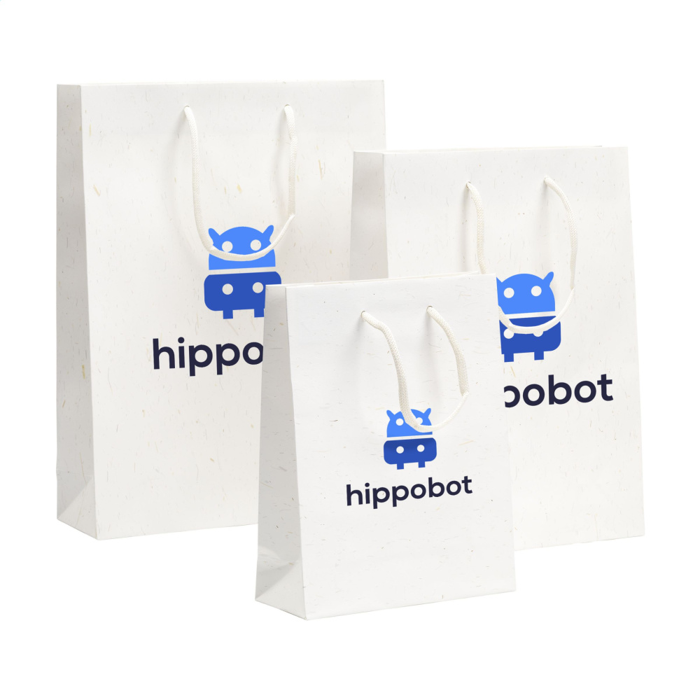 Logotrade promotional merchandise picture of: Leaf It Bag recycled with straw fibres (180 g/m²) M