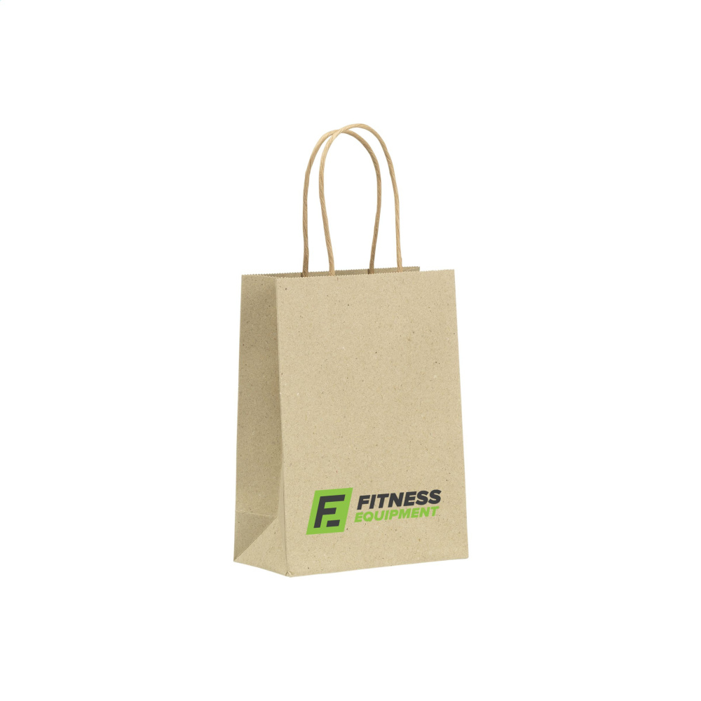 Logotrade advertising products photo of: Leaf It Bag recycled grass paper (120 g/m²) S
