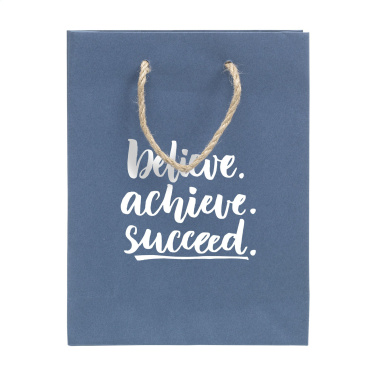 Logotrade promotional merchandise picture of: Leaf It Bag recycled with jeans fibres (180 g/m²) S