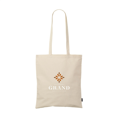 Logo trade business gifts image of: ShoppyBag GRS Recycled Cotton (140 g/m²)