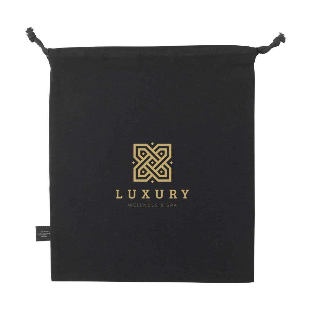 Logo trade promotional items image of: Gift Pouch GRS Recycled Cotton (150 g/m²) M