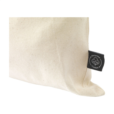 Logotrade promotional merchandise picture of: Gift Pouch Natural GRS Recycled Cotton (150 g/m²) M
