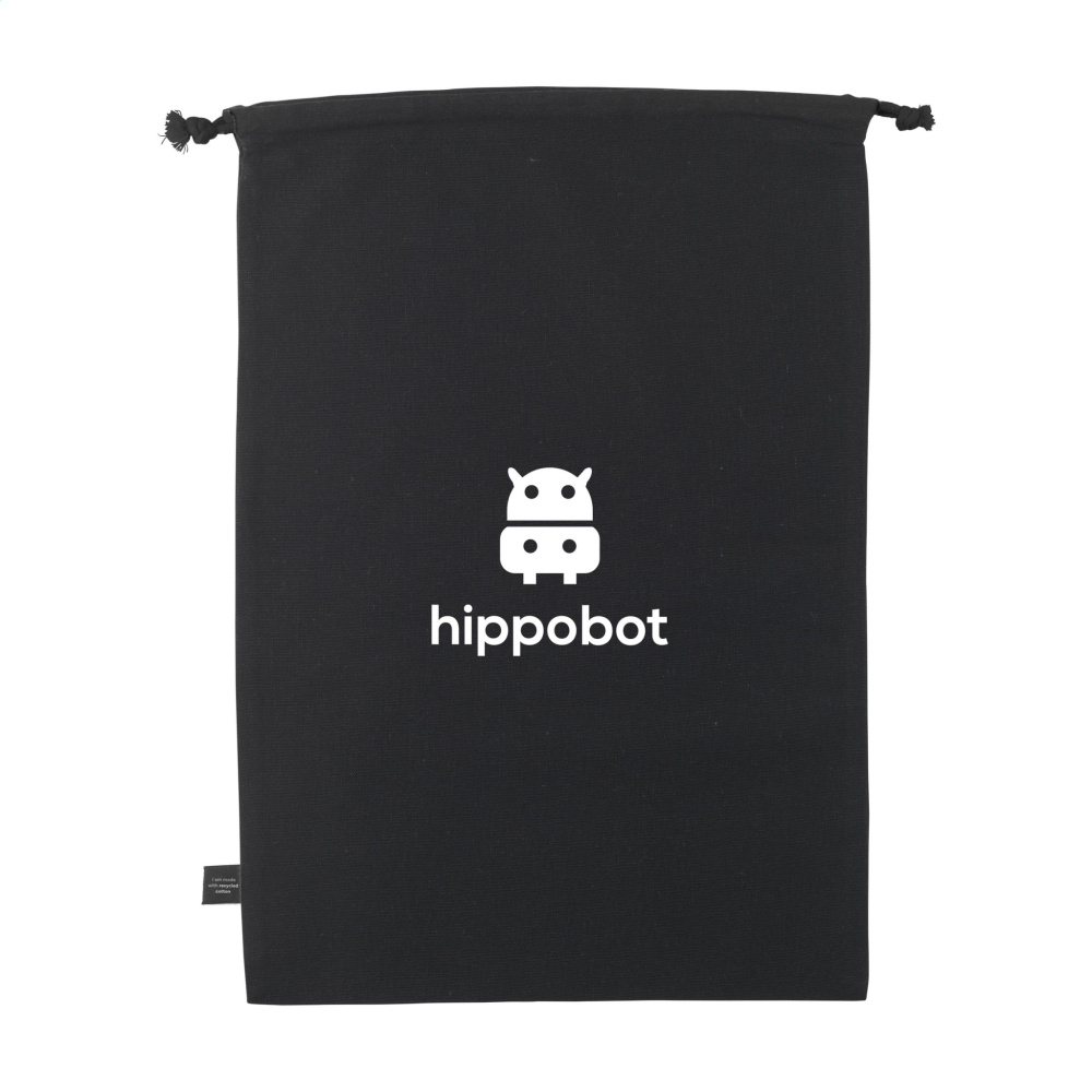 Logotrade promotional item image of: Gift Pouch GRS Recycled Cotton (150 g/m²) L