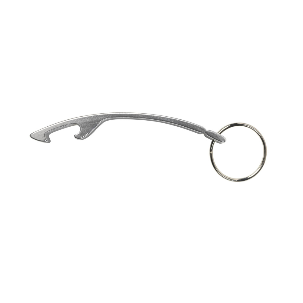 Logo trade promotional products image of: Alu Opener keyring