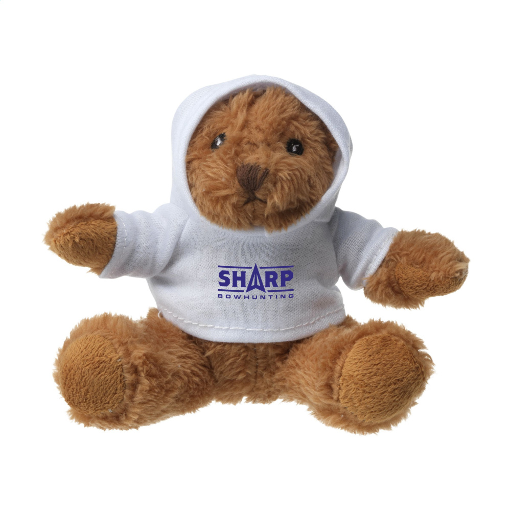 Logo trade advertising products picture of: HoodedBear bear cuddle toy