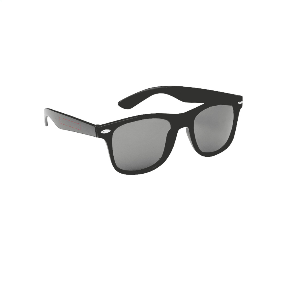 Logo trade promotional merchandise picture of: Malibu Matt Black sunglasses