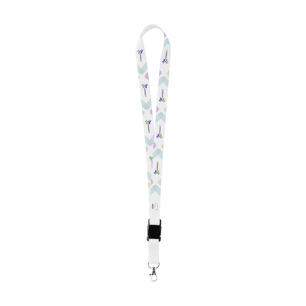 Logotrade promotional product image of: Lanyard Sublimation Buckle RPET 2 cm keycord