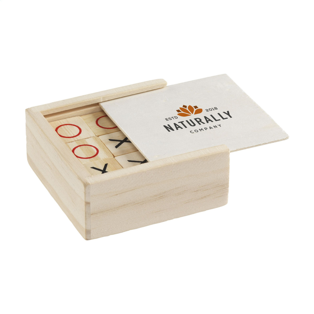 Logo trade promotional giveaways picture of: Tic Tac Toe Game Bamboo
