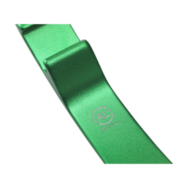 Logotrade promotional merchandise photo of: Alu Opener GRS Recycled keyring