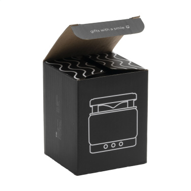 Logo trade promotional giveaway photo of: Bamboo Block Speaker with wireless charger