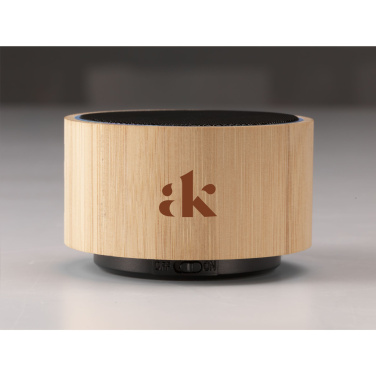 Logotrade corporate gift image of: Wave Bamboo Wireless Speaker