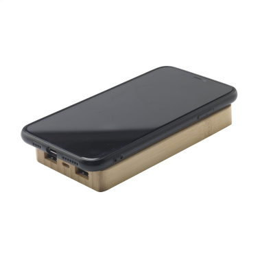 Logotrade corporate gift image of: Solar Powerbank 8000+ Wireless Charger