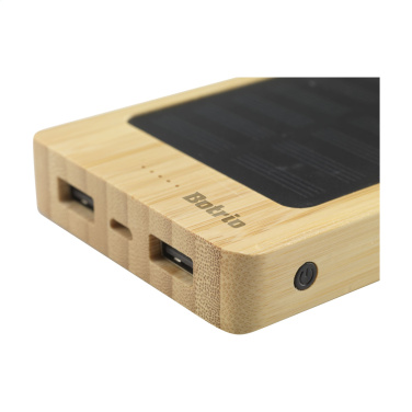 Logo trade promotional merchandise photo of: Solar Powerbank 8000+ Wireless Charger