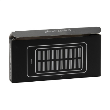 Logo trade business gifts image of: Solar Powerbank 8000+ Wireless Charger