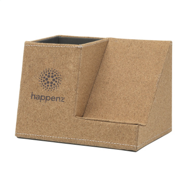 Logo trade promotional merchandise picture of: Ecork Pen Holder Wireless Charger