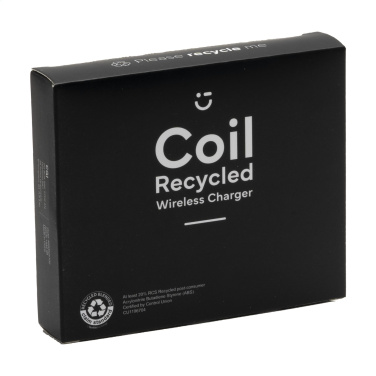 Logotrade business gift image of: Coil RCS Recycled Wireless Charger