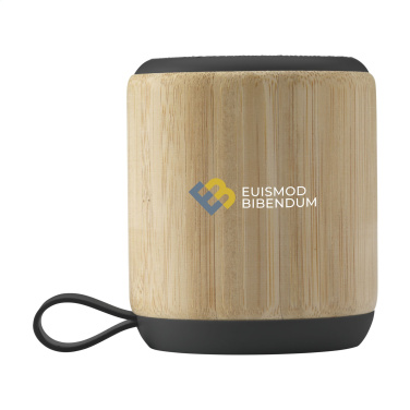 Logo trade promotional items image of: Timor Bamboo Wireless Speaker