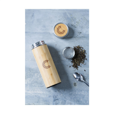 Logotrade promotional merchandise image of: Osaka 360 ml bamboo thermo bottle/thermo cup