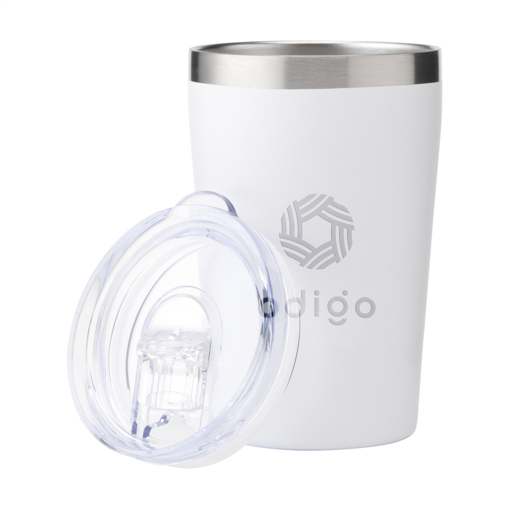 Logo trade promotional merchandise image of: Re-Steel RCS Recycled Coffee Mug 380 ml thermo cup