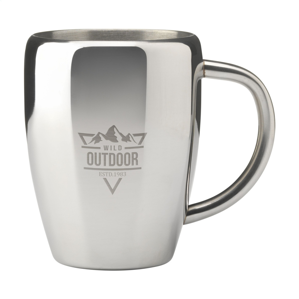 Logo trade promotional giveaways picture of: SteelMug RCS Recycled Steel 220 ml