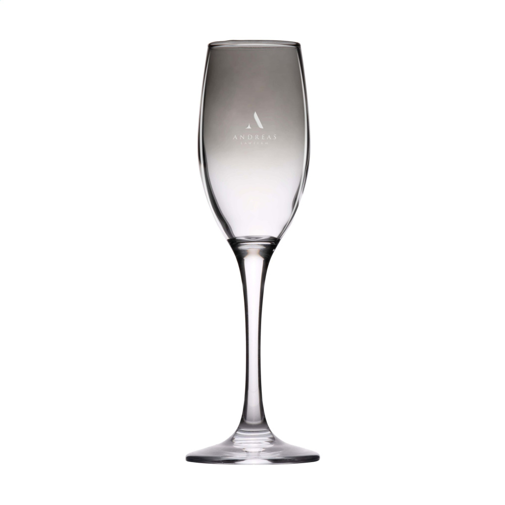 Logo trade promotional item photo of: Smokey Champagne glass 180 ml