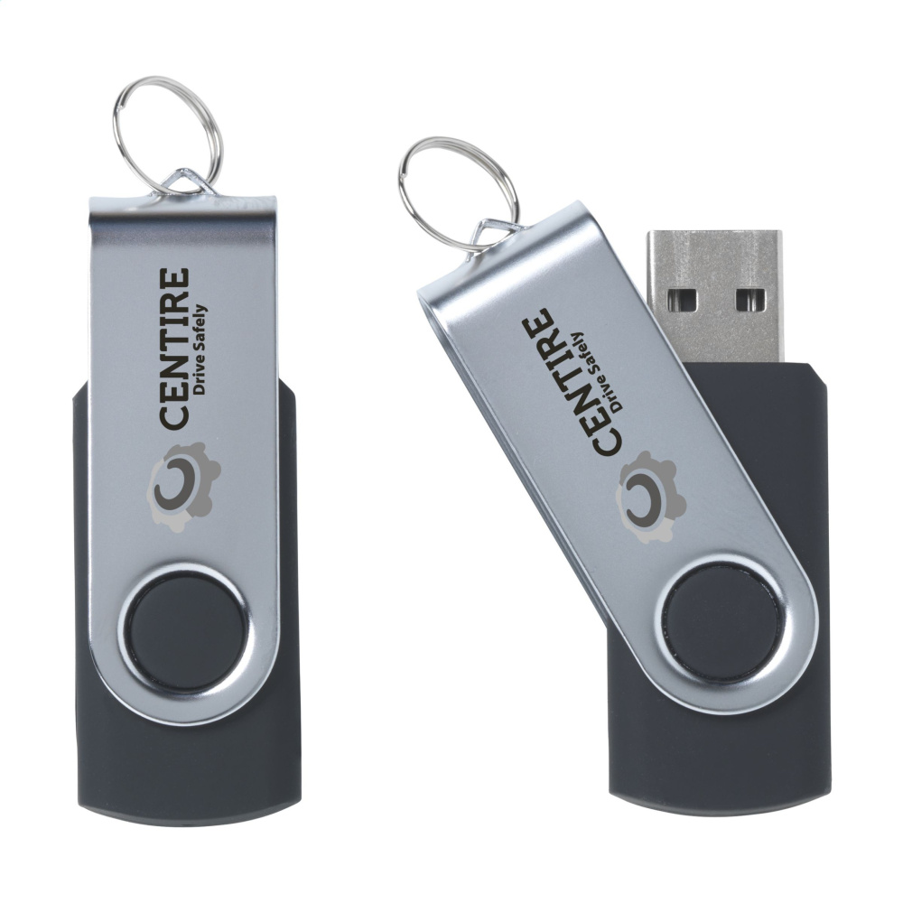 Logo trade promotional gift photo of: USB Twist from stock 4 GB